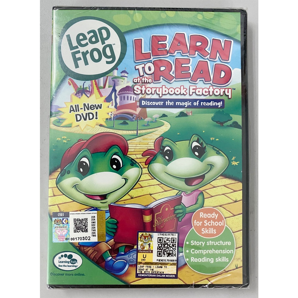 DVD Children Education Leap Frog Learn To Read At The Storybook Factory ...