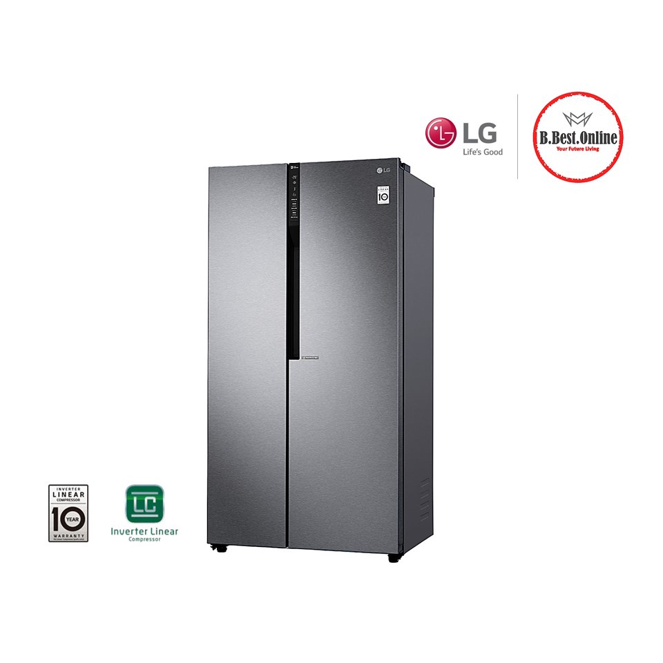 LGGCB247KQDV LG 680L Side By Side Fridge Refrigerators GCB247KQDV