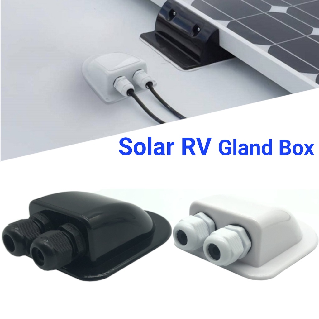 RV Top Solar Panel Cable Holder Junction Box Roof Wire Entry Gland Line ...