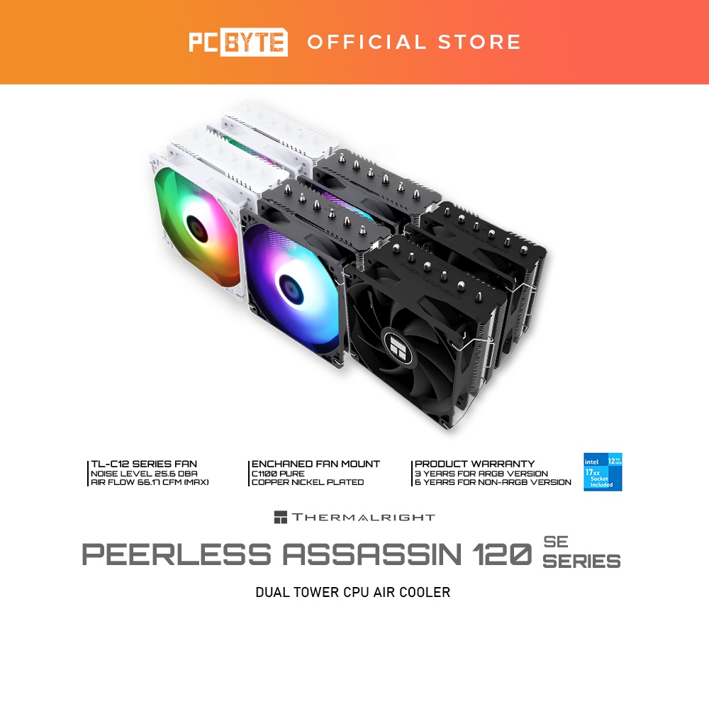 Thermalright Peerless Assassin 120 SE Series Dual Tower CPU Air Cooler ...