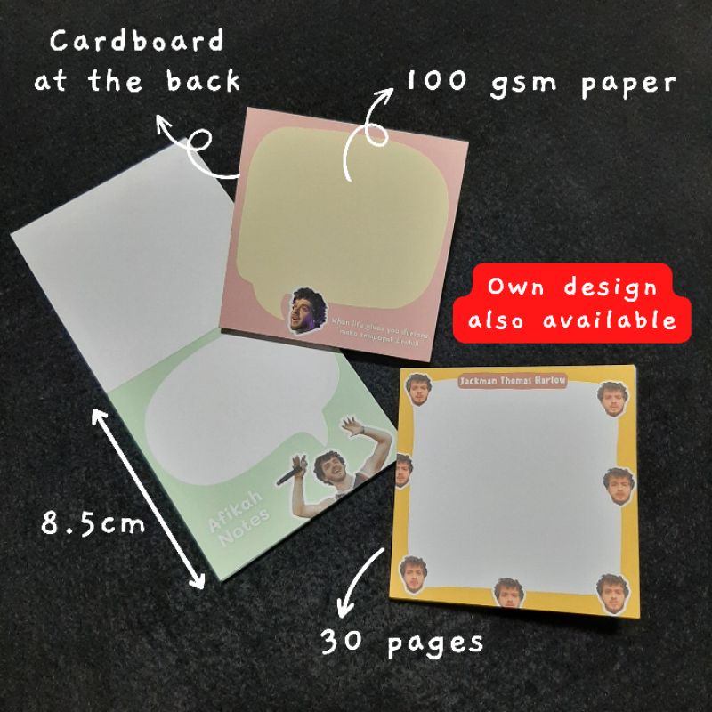 Customize Memo Pad Custom Memo Pad 8.5cm 100gsm 30 pages Shopee Malaysia