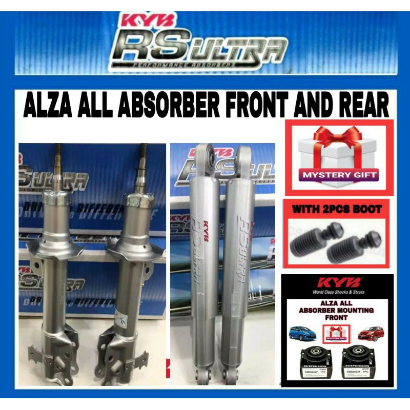 El Kyb Rs Ultra Perodua Alza Absorber Front Rear Original Kayaba Heavy Duty Set Pcs