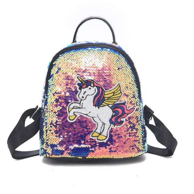 Unicorn SEQUIN BACKPACK Bag (RAINBOW UNICORN) | Shopee Malaysia