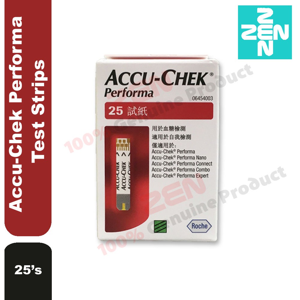 Accu Chek Performa Test Strips 25s (Expiry date May 2020) Shopee