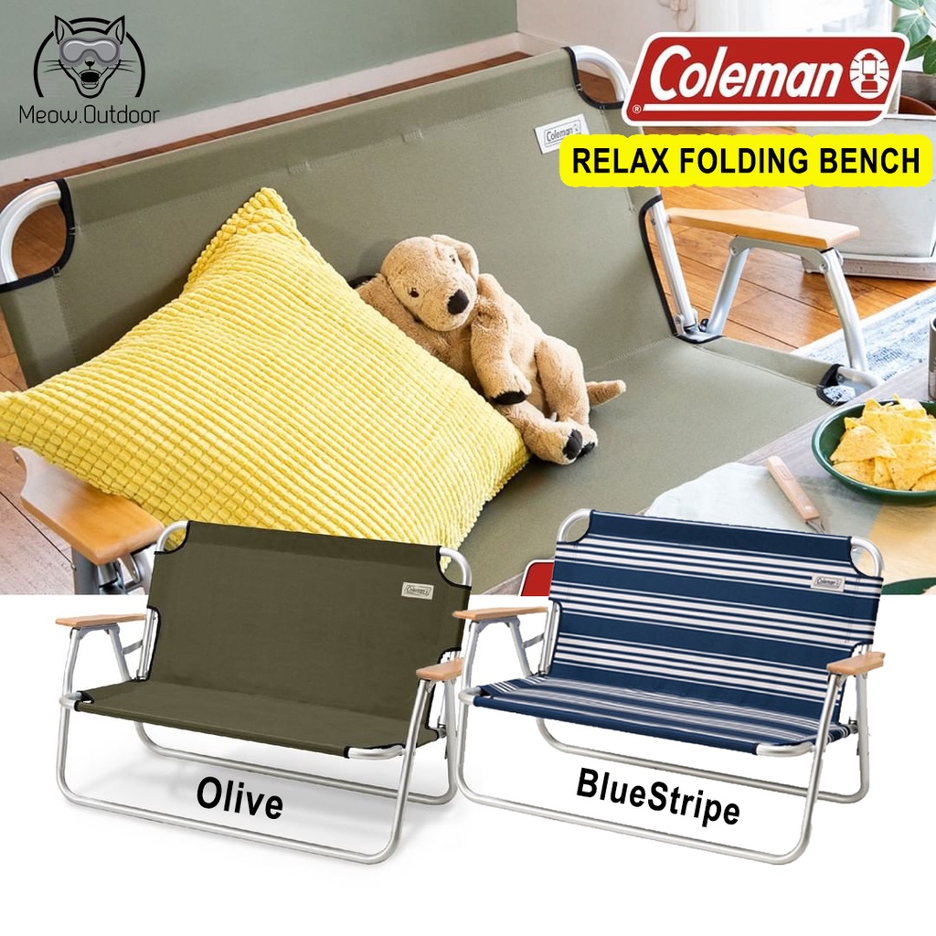 Coleman relax folding bench hot sale