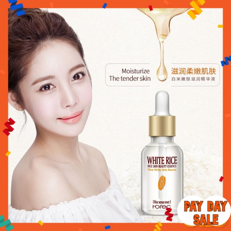 SERUM BERAS PUTIH, SKIN MOISTURIZER, SESUAI UNTUK SEMUA JENIS KULIT