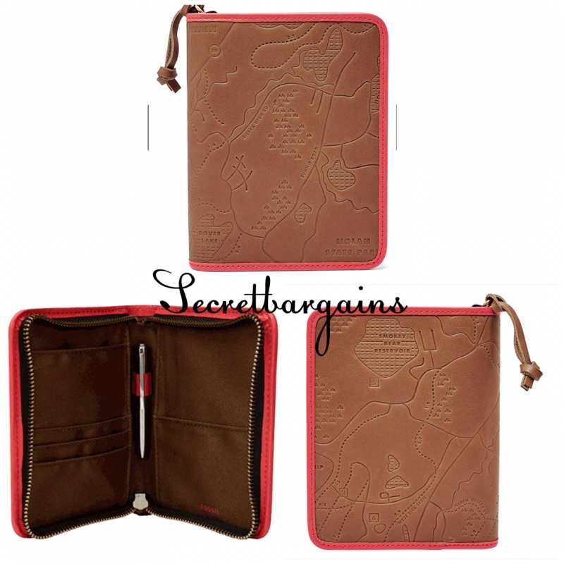 Fossil RFID Passport CaseMedium Brown Shopee Malaysia