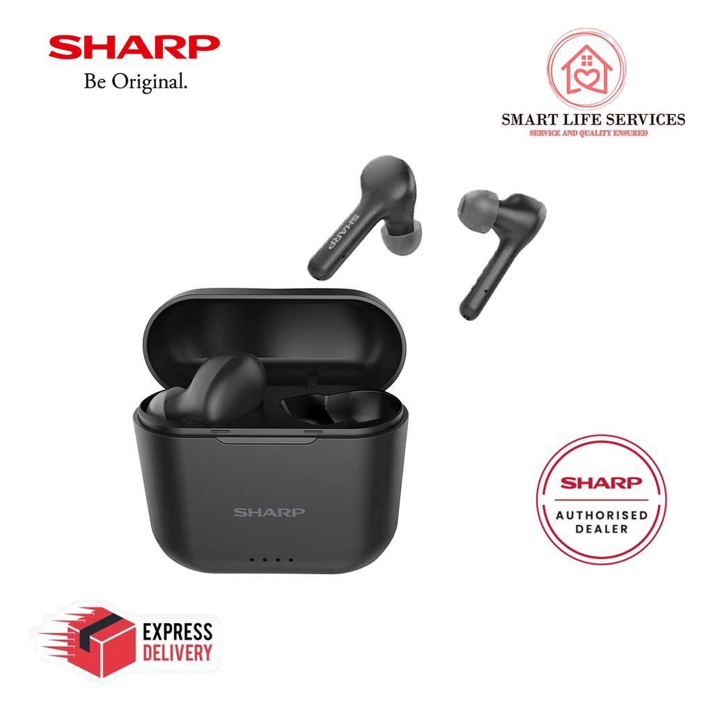 Sharp HP-TW10 True Wireless Splashproof Stereo Earphones