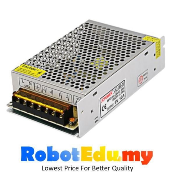 [PSU] AC to DC 50W 5V 10A CCTV Alarm LED Strip CNC Machine Switching Power Supply Adapter Transformer JC-50-5 S-50-5