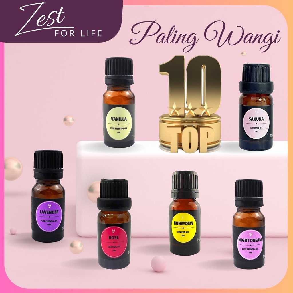 [Paling Wangi: 10 Botol] Essential Oil Minyak Aromaterapi 10ml Aroma ...