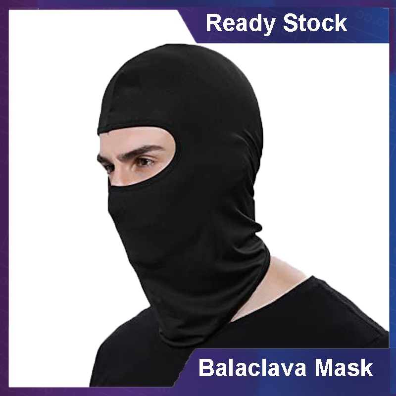 Ready Stock Lycra Soft Rider Sunscreen Balaclava Mask Full Face Mask  Headgear Outdoor Mask Cycling Fishing Biker Hunter