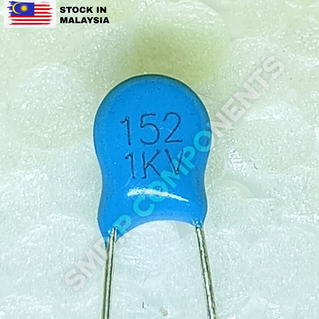 5PCS 1.5nF 1KV, High Voltage Ceramic Capacitor (152M) | Shopee Malaysia