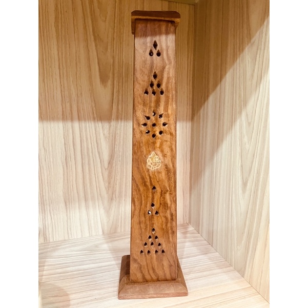 Standing vertical wooden wood bathi stand incense stick holder height 1 ...