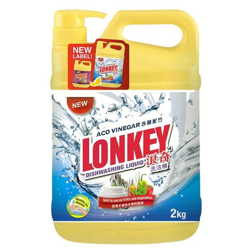 Lonkey Dishwashing Liquid - Aco Vinegar 浪奇洗碗液 1.8kg | Shopee Malaysia