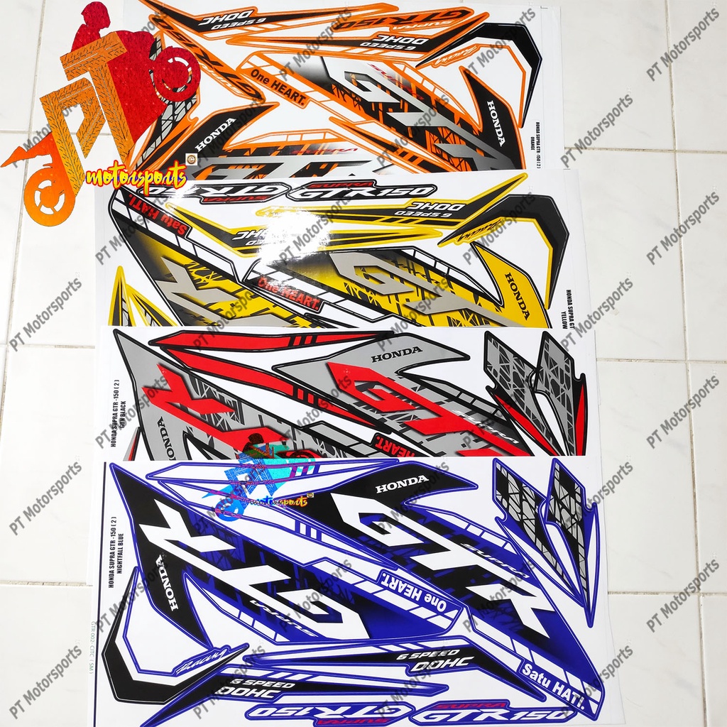 Honda Rs150 Rs150R Supra GTR Sticker High Quality Sticker Body Stripe ...