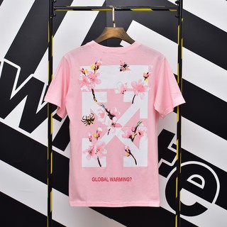 Off white cherry blossom t outlet shirt