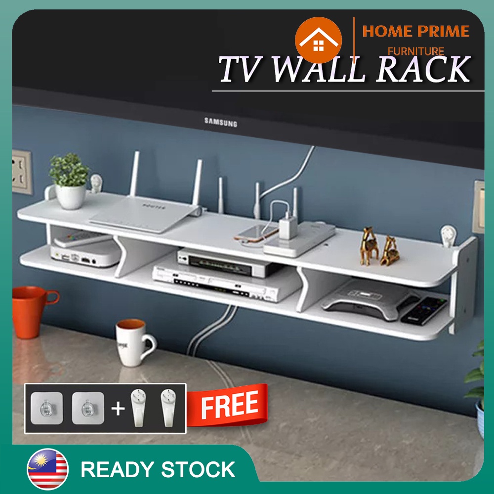 HOME PRIME WF020 TV Wall SetTop Box Rack Router Storage Box for TV