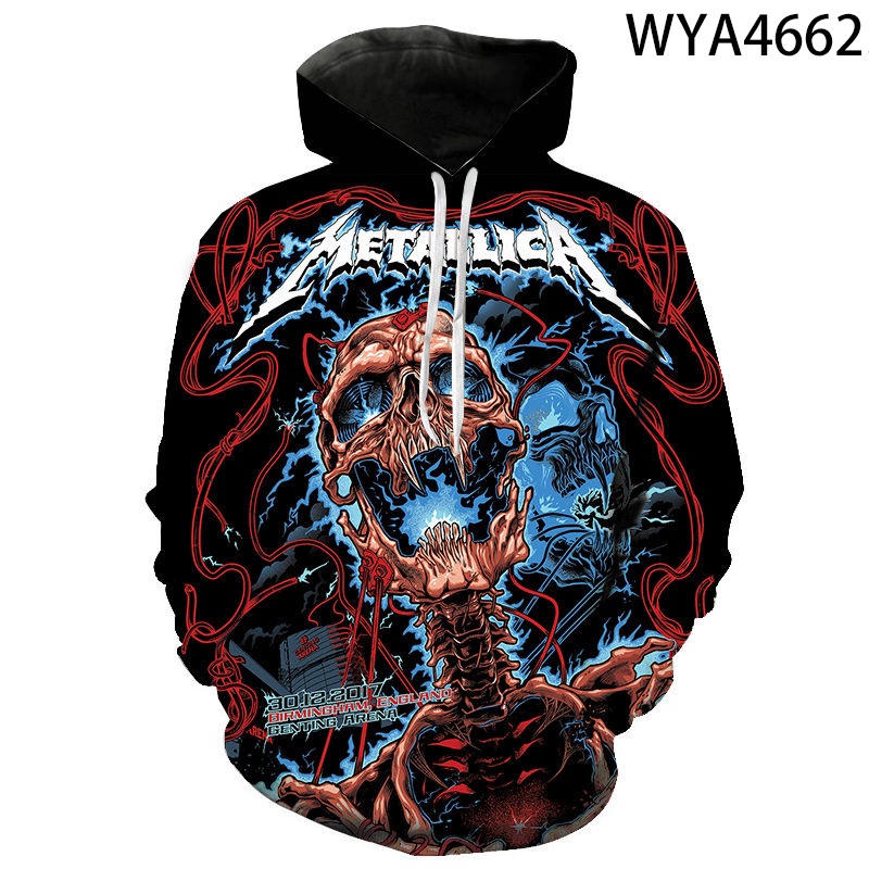 Heavy metal Iron Maiden Hoodies 3D printed men and women jumper leisure fashion rock band Long Sleeve T shirt Shopee Malaysia