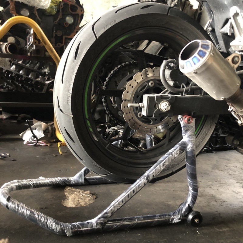 Paddock Stand 2in1 For Motorcycle Racing Bobbin Arm Folding Lipat