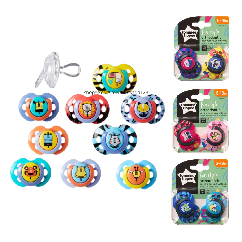 Pack 2 chupetes Fun Style 0-6 Tommee Tippee