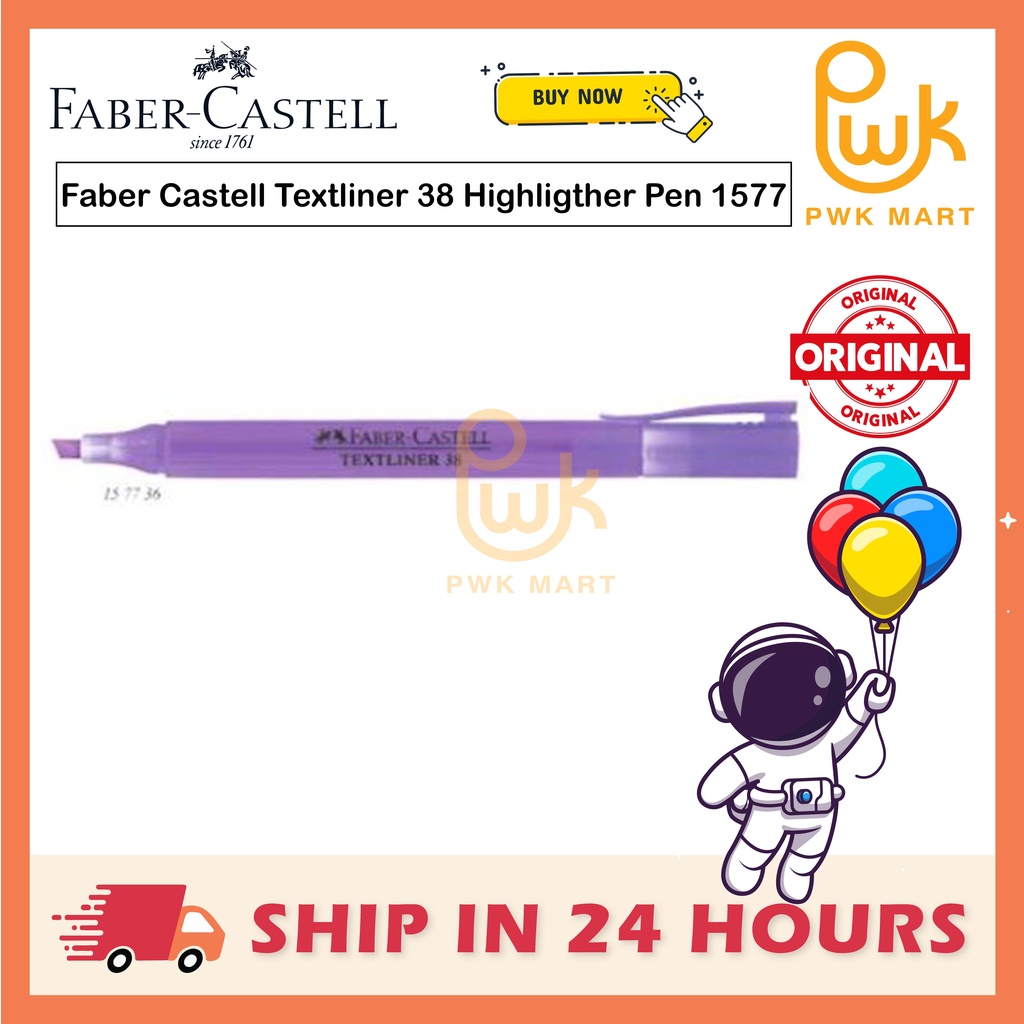 Faber Castell Textliner 38 Fluorescent Highligther Pen 1577 | Shopee ...