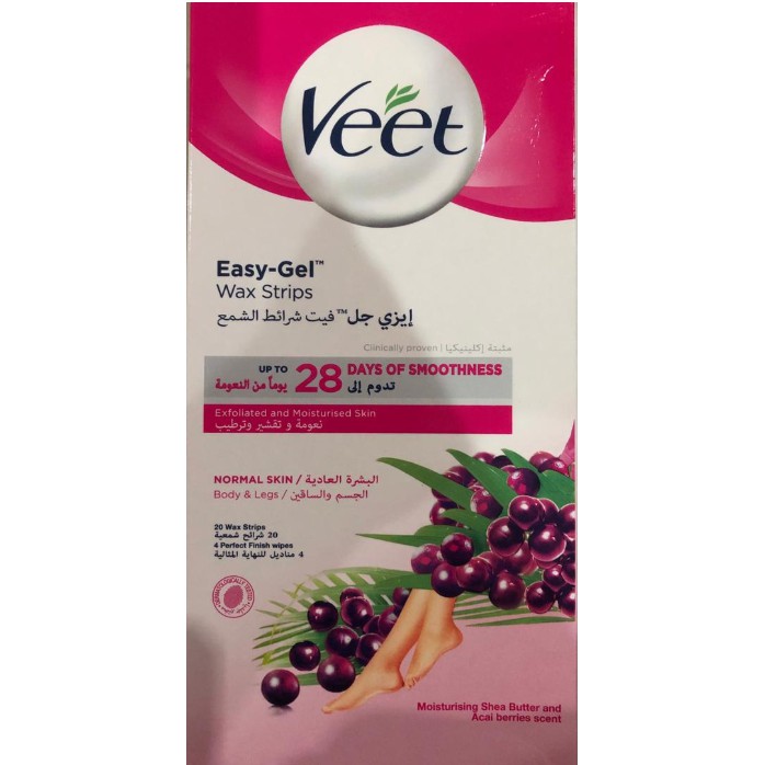 Veet Wax Strip Normal Skin 20'S Expiry 04/2022 Shopee Malaysia