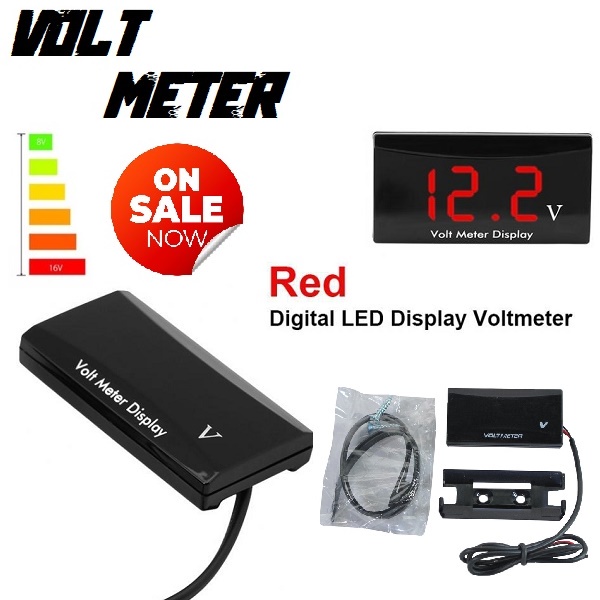 YAMAHA SIGHT 115 125 MOTORCYCLE MOTO DIGITAL VOLT METER accessories LED ...