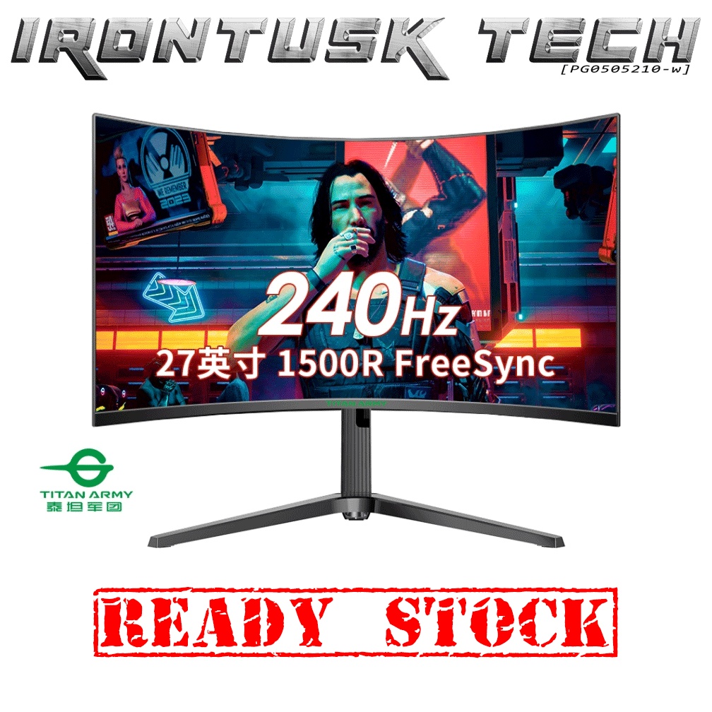 TITAN ARMY N27SH2 27" VA CURVED 240HZ 1MS GAMING MONITOR - READY STOCK ...