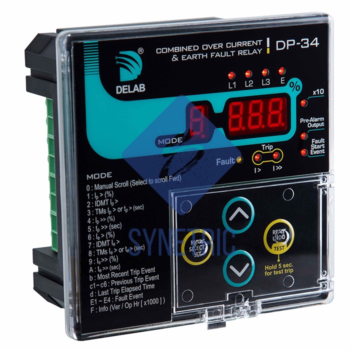 DELAB DP-34 Combined Overcurrent & Earth Fault Relay IDMT | Shopee Malaysia
