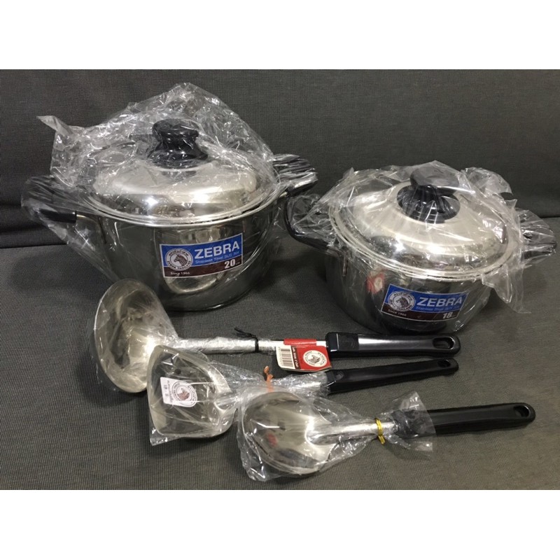 Zebra Cookware Set (7pcs) | Shopee Malaysia