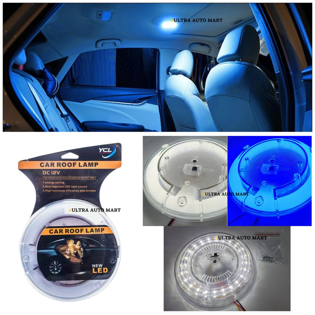 YCL Car LED Circle Interior Indoor Roof Lamp DC 12V YCL 627A Universal Light LED Shopee Malaysia