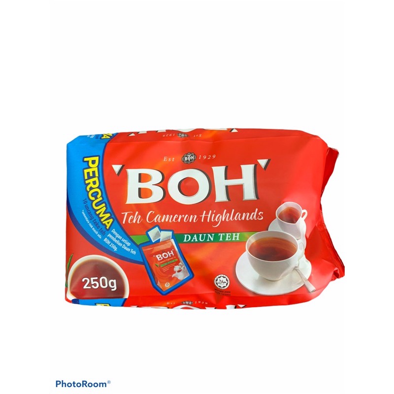 Tea Boh 250G plus Free 1 bag of 10 potbags while stock last