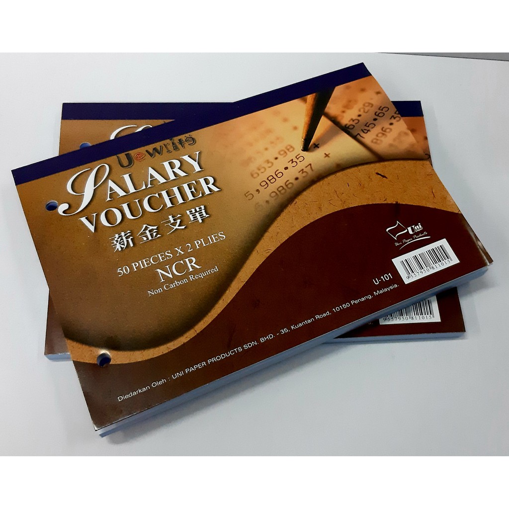 Payment Voucher 10 Books/Pack Salary Voucher General Cash Voucher 10