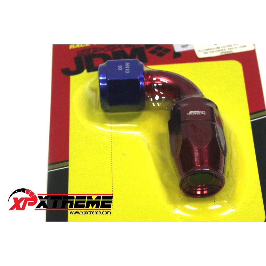 TT RACING AN-10 90 Degree Aluminum Hose Fitting – Black