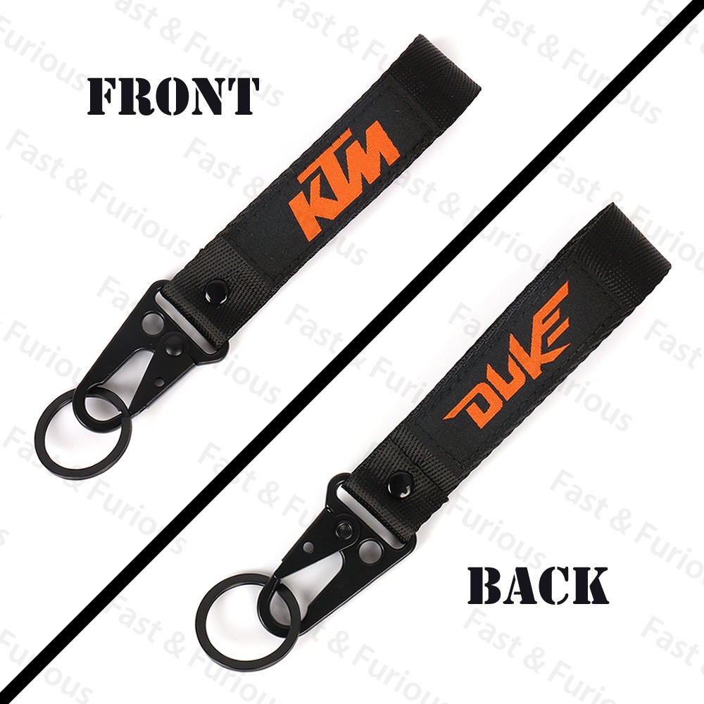 2021 KTM Keychain Motorcycle Durable Strap Keyring Motocross Webbing ...