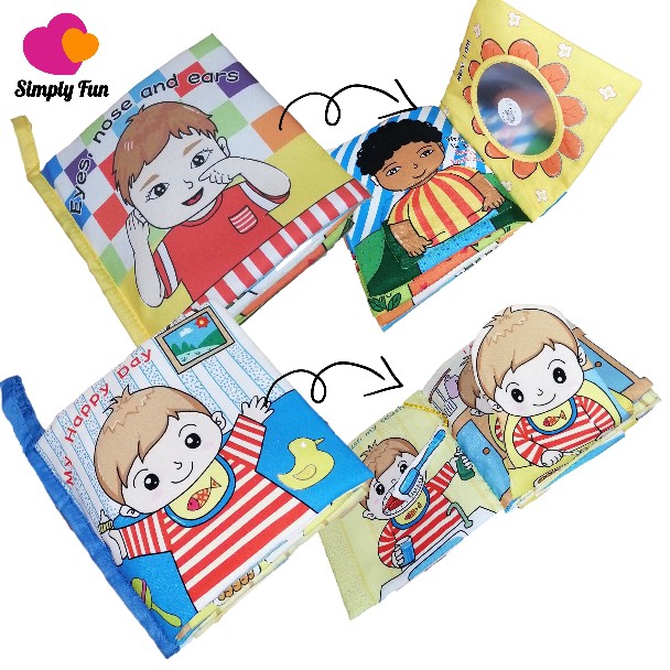 🇲🇾 Ready stock ️ My Happy Day or 5 senses fabric book 🧡 Buku kain ...