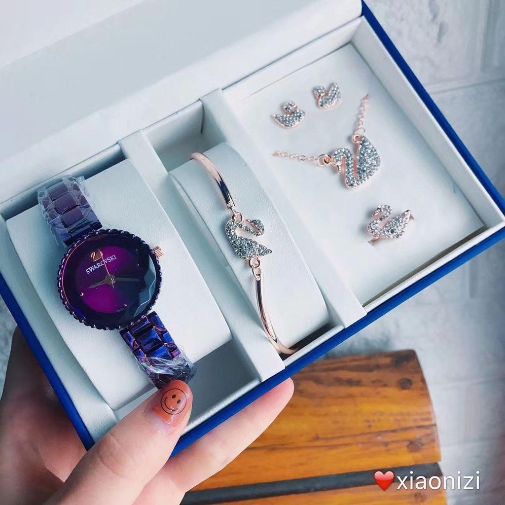 Swarovski deals purple watch