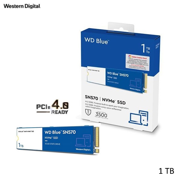 WESTERN DIGITAL 1TB SN570 BLUE WD GEN4 NVME SSD | Shopee Malaysia