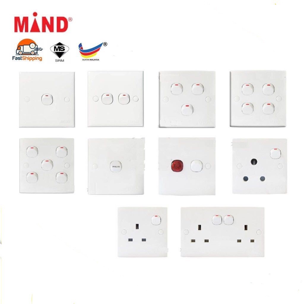 MIND 2K Series Switches and Socket Outlet (SIRIM) | Shopee Malaysia