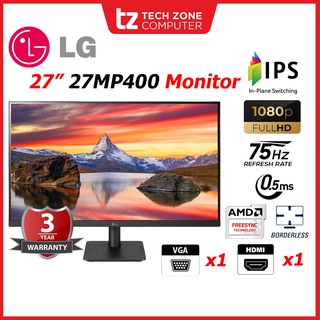 LG 27'' IPS Full HD Monitor - LG 27MP400-B