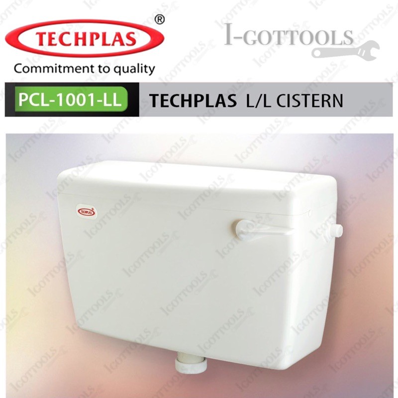 [100% ORIGINAL] TECHPLAS Plastic Low Level PVC Cistern (1001-LL ...