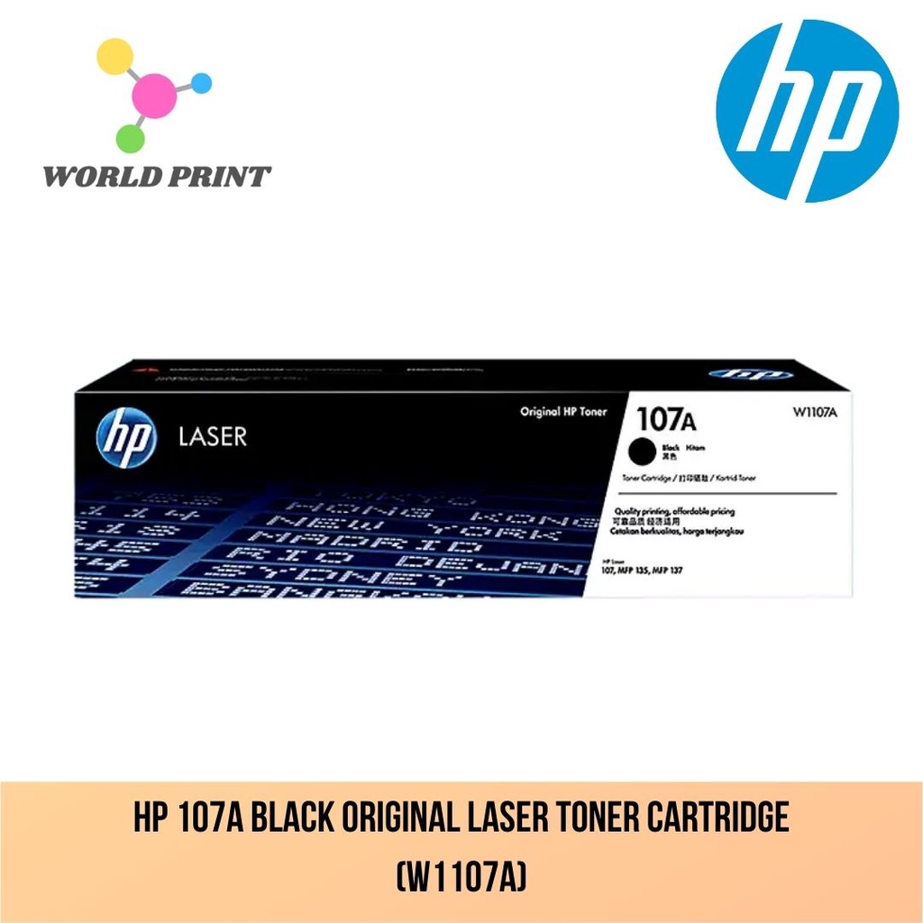 HP 107A Black Original Laser Toner Cartridge (W1107A) | Shopee Malaysia