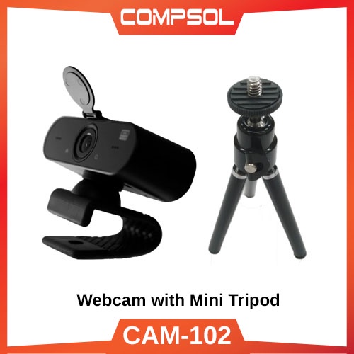 CAM 102 2K PC Webcam With Mini Tripod | Shopee Malaysia