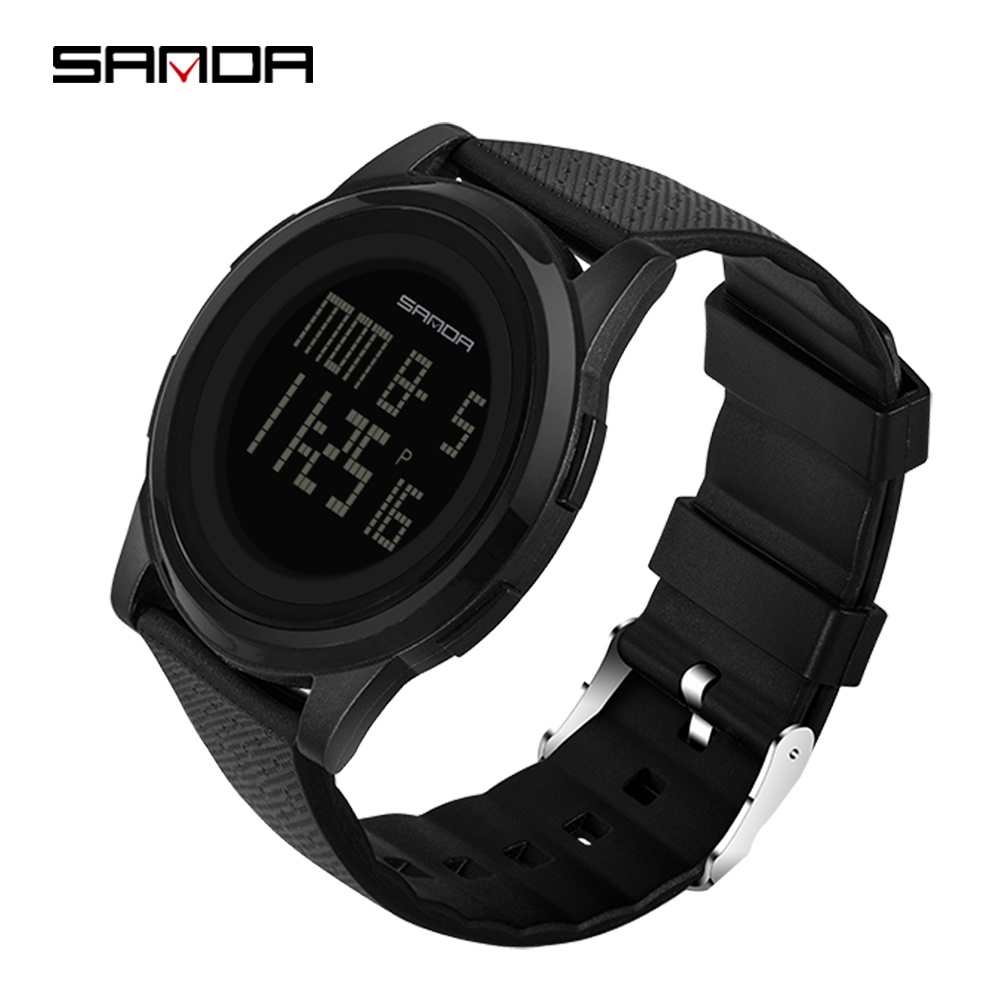 SANDA Top Brand Super Slim Men's Watches Luxury Electronic LED