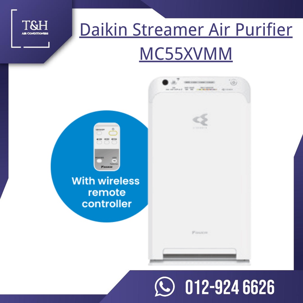 Daikin Streamer Air Purifier MC55XVMM Air Cleaner Shopee Malaysia