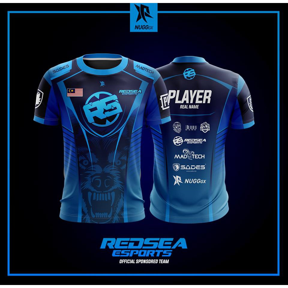 Chisu Oem Service Custom Free Design All Over Printed Esports Jersey Quick Dry Breathable