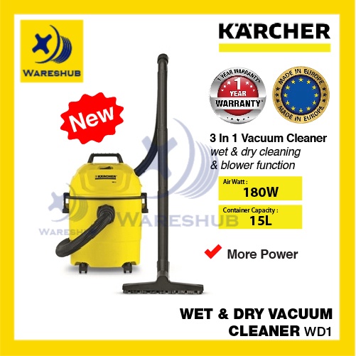 Karcher Wet And Dry Vacuum Cleaner WD1 With Blower Function 15Litre ...