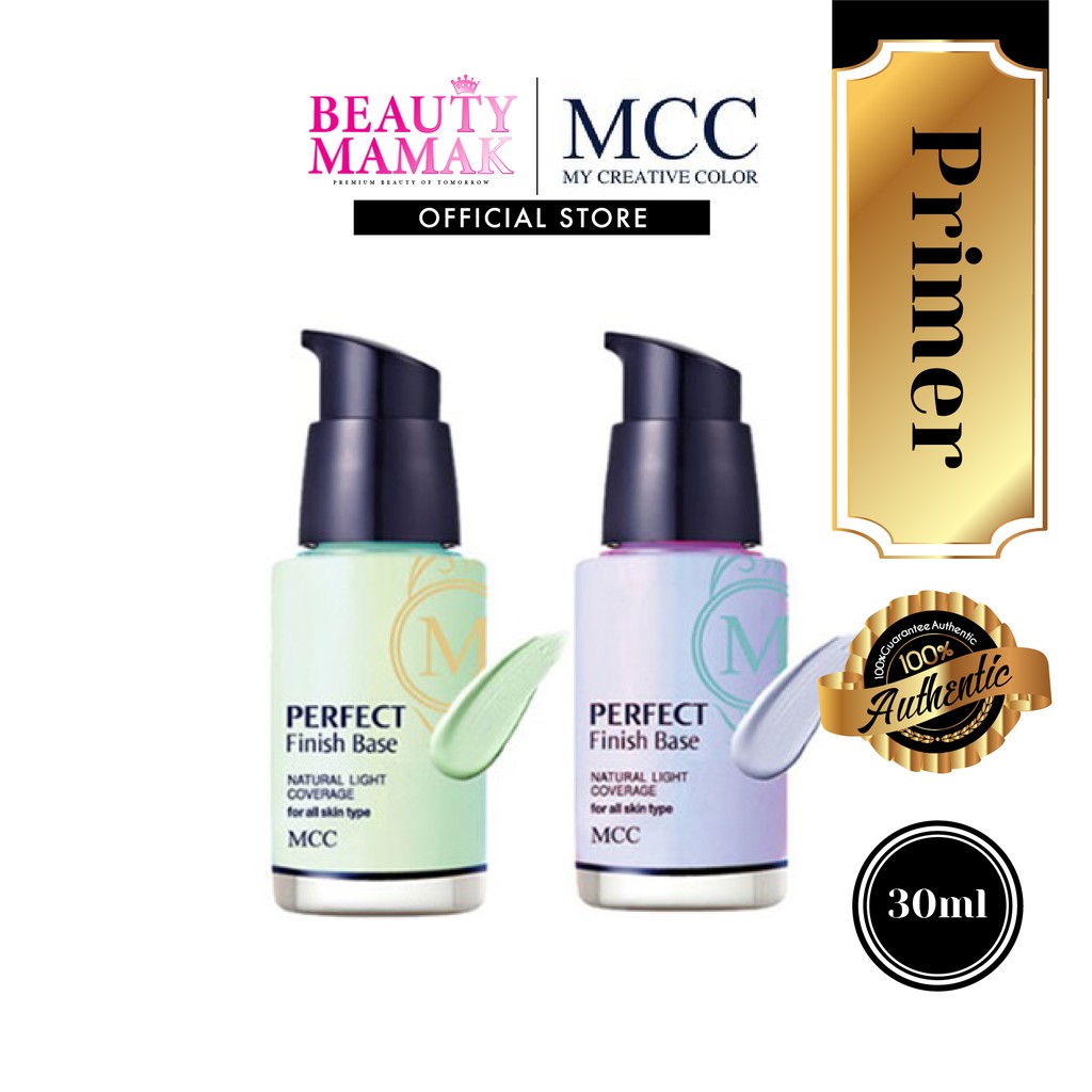MCC Perfect Finish Base 2 Types Primer \ LongLasting \ Moisture Balance \ Brightening