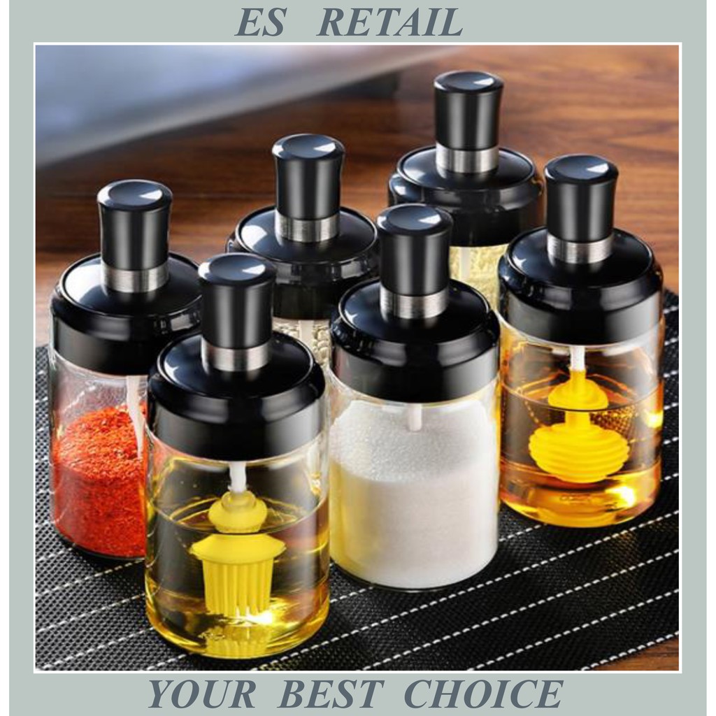Seasoning Bottle, seasoning bottle with Spoon, Condiment bottle, Spice ...