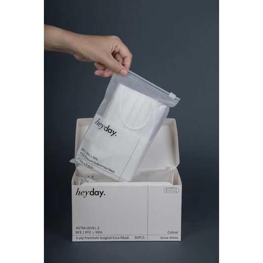 HEYDAY Disposable Surgical 4ply Face Mask 4ply (Mask On) | Shopee Malaysia